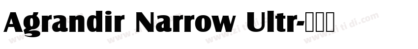 Agrandir Narrow Ultr字体转换